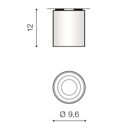 Azzardo AZ2955 - Luz de teto BROSS 1xGU10/50W/230V
