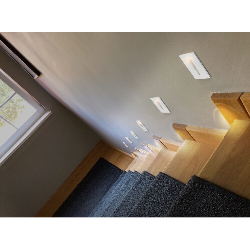 Azzardo AZ2963 - Iluminação de escadas LED RAGGIO LED/3W/230V IP54