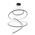 Azzardo AZ3137 - Candelabro suspenso LED com regulação WHEEL LED/190W/230V preto