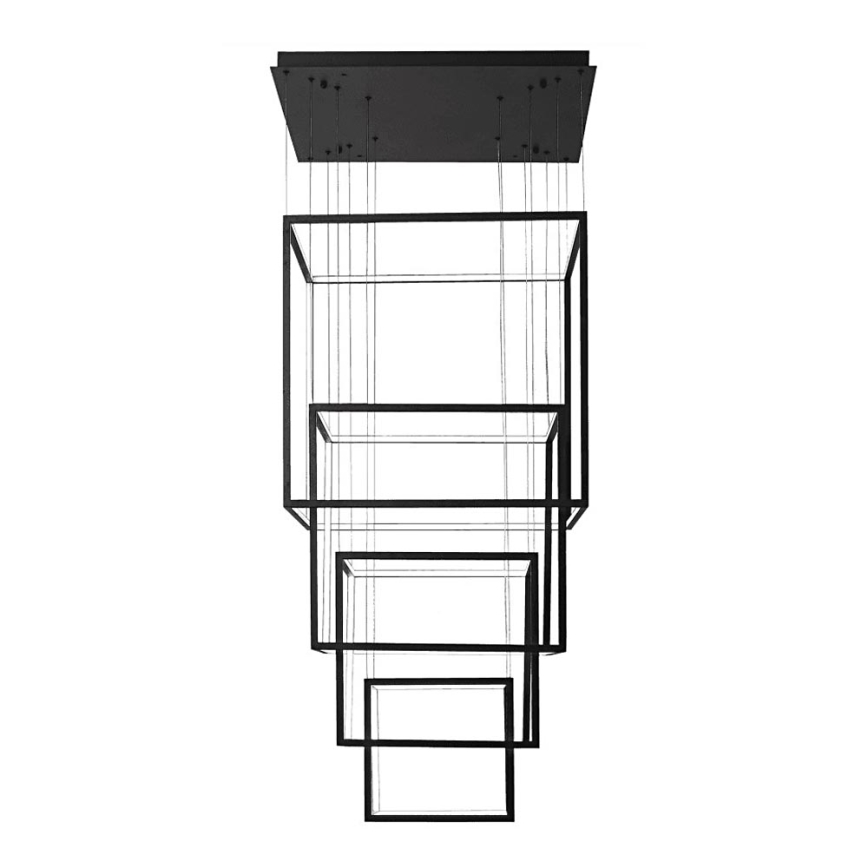 Azzardo AZ3139 - Candelabro suspenso LED com regulação OPERA LED/329W/230V preto
