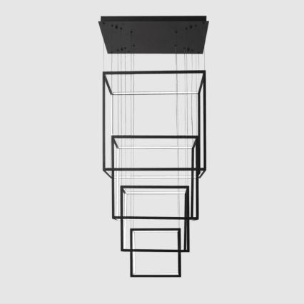 Azzardo AZ3139 - Candelabro suspenso LED com regulação OPERA LED/329W/230V preto