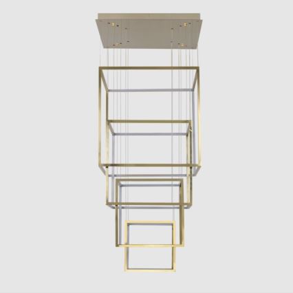 Azzardo AZ3140 - Candelabro suspenso LED com regulação OPERA LED/329W/230V dourado