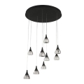 Azzardo AZ3143 - Candelabro pendurado LED com regulação DALMATIA 9xLED/5W/230V