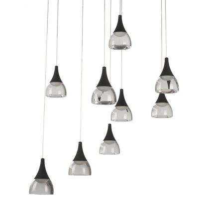 Azzardo AZ3143 - Candelabro pendurado LED com regulação DALMATIA 9xLED/5W/230V