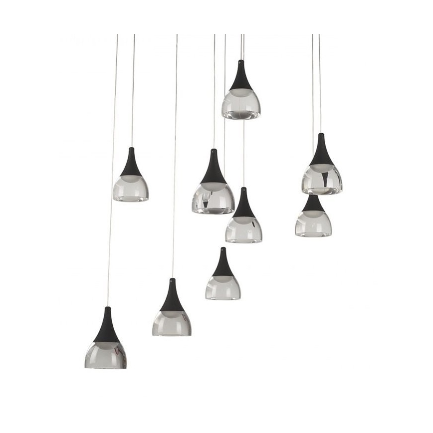 Azzardo AZ3143 - Candelabro pendurado LED com regulação DALMATIA 9xLED/5W/230V