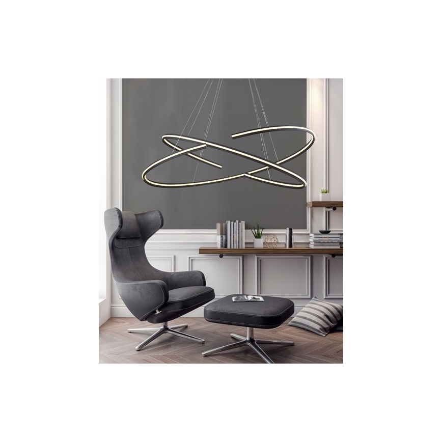 Azzardo AZ3356 - Candelabro suspenso LED com regulação ALESSIA LED/100W/230V