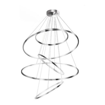 Azzardo AZ3417 - Candelabro suspenso LED com regulação WHEEL LED/190W/230V cromado polido