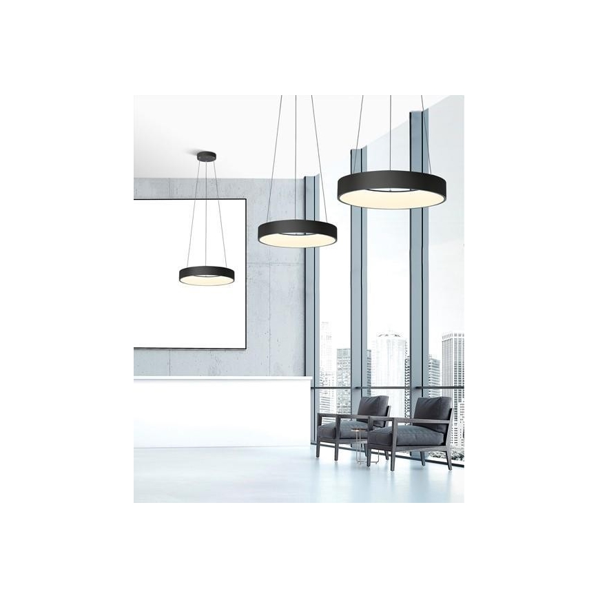 Azzardo AZ3449 - Candelabro num fio fosco LED SOVANA LED/80W/230V + controlo remoto