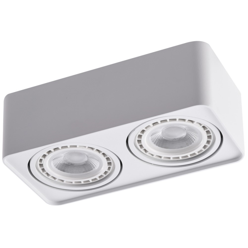 Azzardo AZ4132 - Foco PAOLA 2xGU10-ES111/16W/230V branco