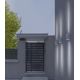 Azzardo AZ4267 - Iluminação de parede exterior RIMINI 1xGU10/35W/230V IP54 quadrada