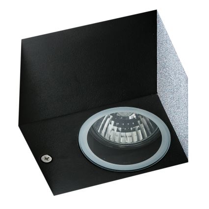 Azzardo AZ4267 - Iluminação de parede exterior RIMINI 1xGU10/35W/230V IP54 quadrada