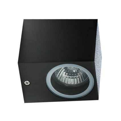 Azzardo AZ4267 - Iluminação de parede exterior RIMINI 1xGU10/35W/230V IP54 quadrada