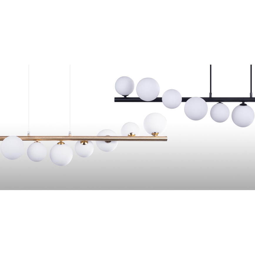 Azzardo AZ4406 - Candelabro suspenso SYBILLA 7xG9/25W/230V preto