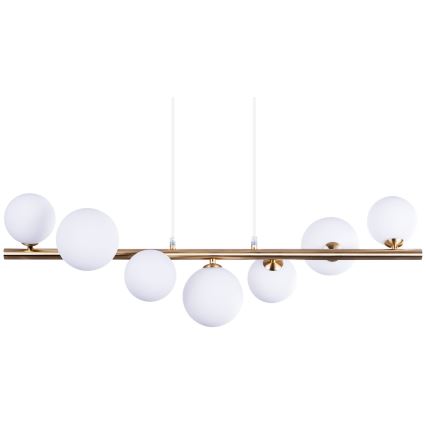 Azzardo AZ4409 - Candeeiro de teto suspenso SYBILLA 7xG9/25W/230V dourado