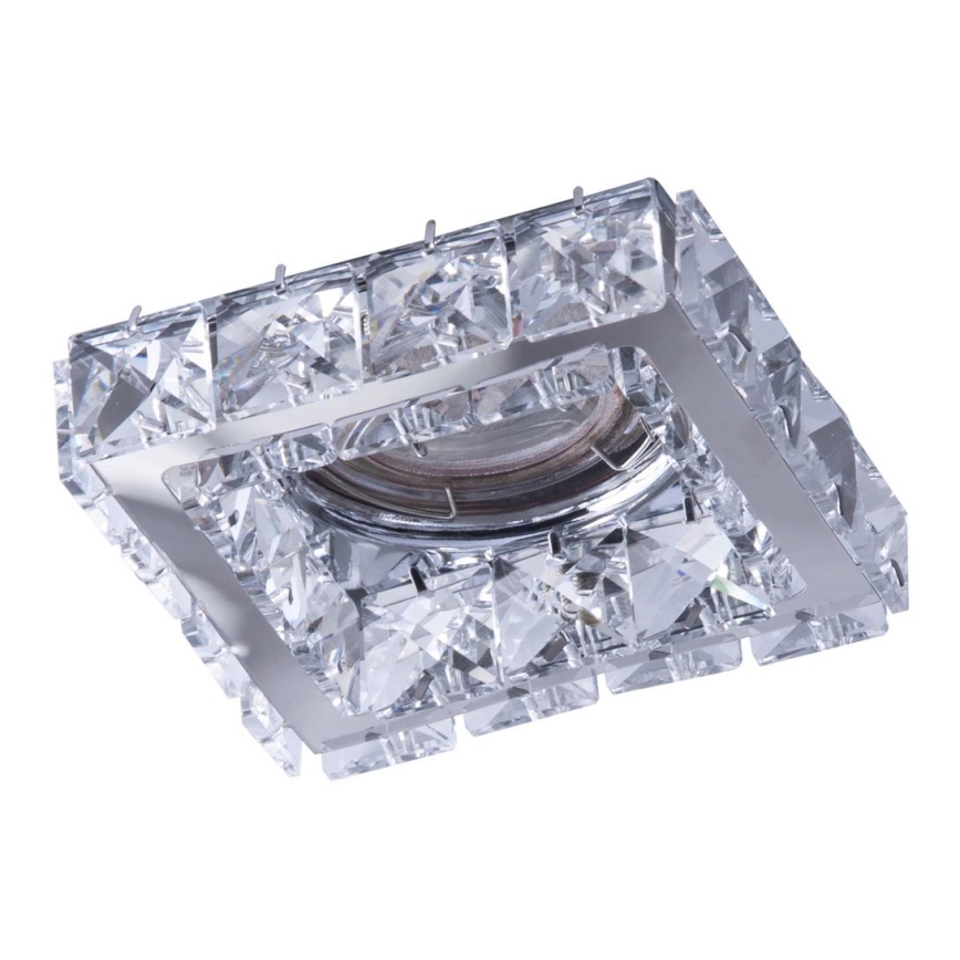 Azzardo AZ4410 - Foco de encastrar ESTER 1xGU10/50W/230V quadrado mate cromado