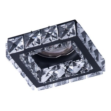 Azzardo AZ4411 - Foco de encastrar ESTER 1xGU10/50W/230V quadrado preto