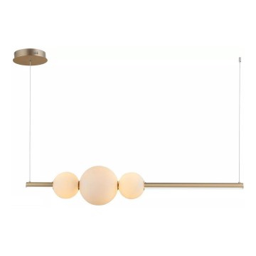 Azzardo AZ4427 - Candelabro suspenso LED com regulação SANDRA LED/48W/230V dourado