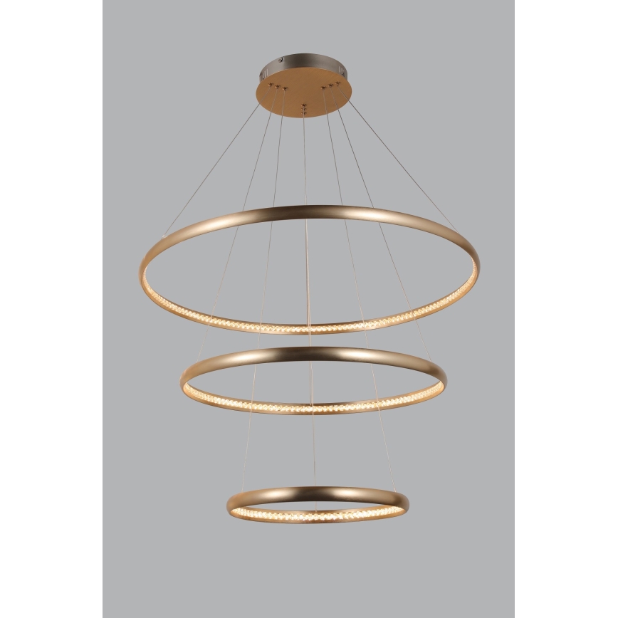 Azzardo AZ4429 - Candelabro suspenso LED BRIGHTON LED/55W/230V dourado