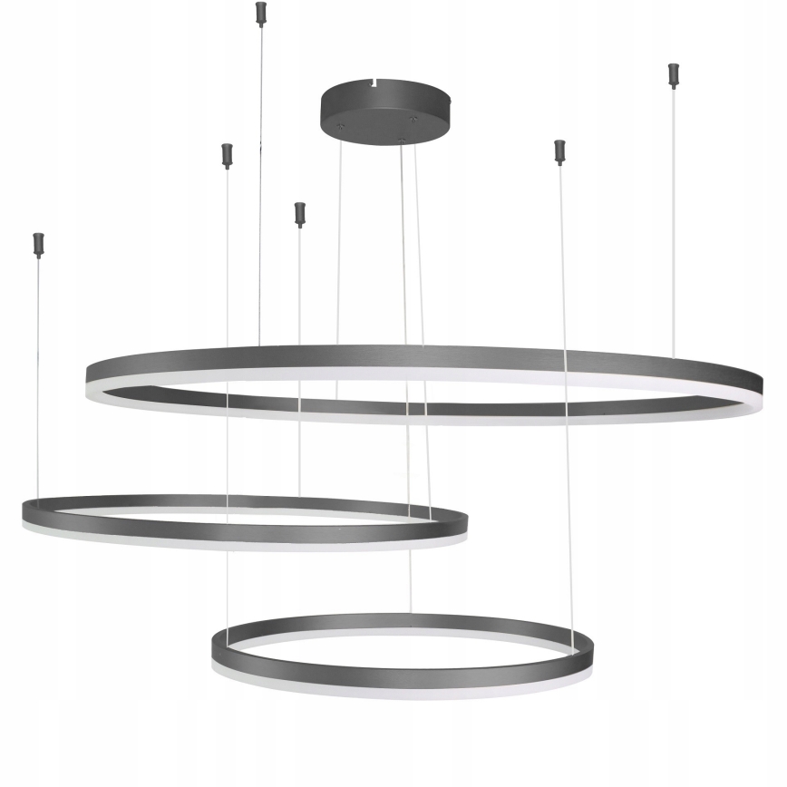 Azzardo AZ4707 - Lustre LED suspenso por cabo HALO LED/130W/230V preto