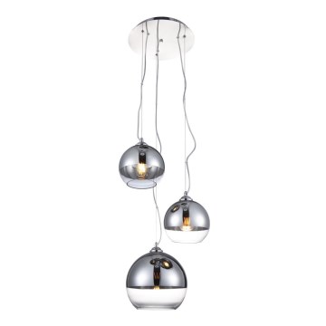 Azzardo AZ4750 - Candelabro suspenso BALL 3xE27/40W/230V redondo