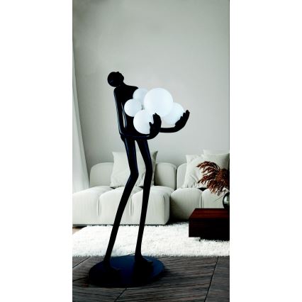 Azzardo AZ4985 - Candeeiro de chão ATLAS 6xE14/50W/230V 180 cm resina