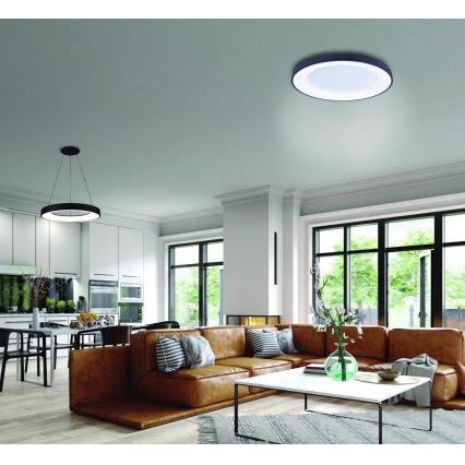 Azzardo AZ4987 - Iluminação de teto LED SANTANA LED/30W/230V preto