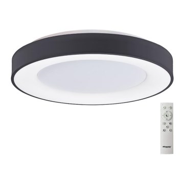 Azzardo AZ4991 - Luminária de teto LED dimmerizável SANTANA LED/50W/230V preta + comando à distância