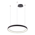 Azzardo AZ5019 - Candeeiro suspenso LED com regulação AGNES LED/48W/230V diâmetro 58 cm preto