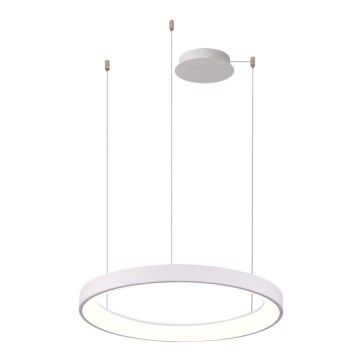 Azzardo AZ5021 - Candeeiro suspenso LED com regulação AGNES LED/60W/230V diâmetro 78 cm branco