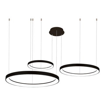 Azzardo AZ5024  - Candeeiro suspenso LED com regulação AGNES LED/120W/230V preto