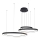 Azzardo AZ5027 - Candelabro suspenso LED AMANDA LED/150W/230V preto
