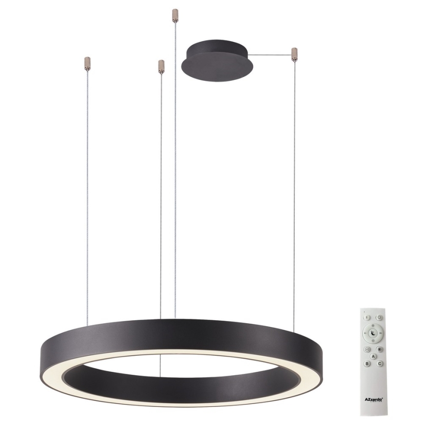 Azzardo AZ5047 - Candelabro suspenso LED com regulação MARCO LED/60W/230V preto + controlo remoto