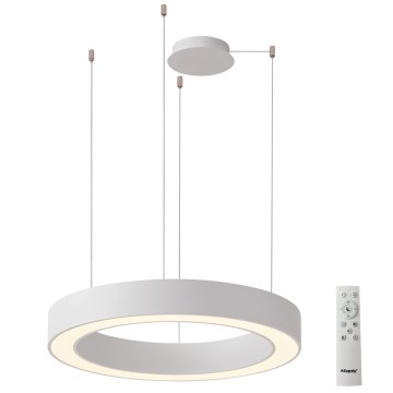 Azzardo AZ5049 - Candelabro suspenso LED com regulação MARCO LED/80W/230V branco + controlo remoto