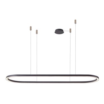 Azzardo AZ5055 - Candelabro suspenso LED com regulação ELENA LED/50W/230V 120 cm preto