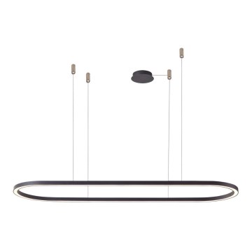 Azzardo AZ5057 - Candelabro suspenso LED com regulação ELENA LED/60W/230V 150 cm preto