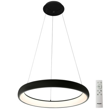 Azzardo AZ5060 - Candelabro suspenso LED com regulação ANTONIO LED/32W/230V preto + controlo remoto