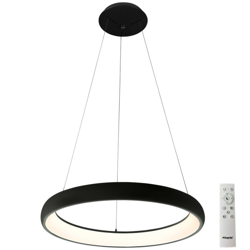 Azzardo AZ5060 - Candelabro suspenso LED com regulação ANTONIO LED/32W/230V preto + controlo remoto