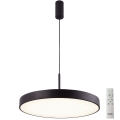 Azzardo AZ5088 - Candelabro suspenso LED com regulação MARCELLO LED/30W/230V preto + controlo remoto