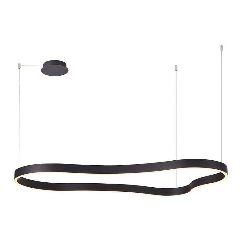 Azzardo AZ5093 - Candelabro suspenso LED com regulação MIRABELLA LED/60W/230V preto