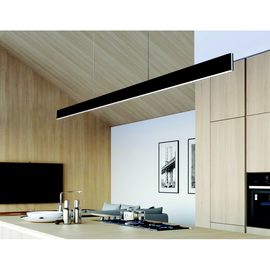 Azzardo AZ5109 - Candelabro suspenso LED com regulação OLIVIER LED/50W/230V preto