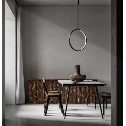 Azzardo AZ5255 - Candelabro suspenso LED com regulação MASSIMA LED/35W/230V preto