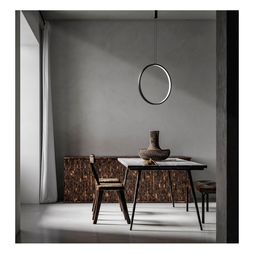 Azzardo AZ5255 - Candelabro suspenso LED com regulação MASSIMA LED/35W/230V preto