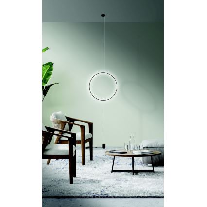 Azzardo AZ5264 - Candelabro suspenso LED com regulação CODUTTI LED/28W/230V preto