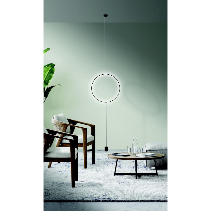 Azzardo AZ5264 - Candelabro suspenso LED com regulação CODUTTI LED/28W/230V preto