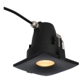Azzardo AZ5392 - Luminária de teto para banheiro ROMOLO 1xGU10/50W/230V IP65 preta