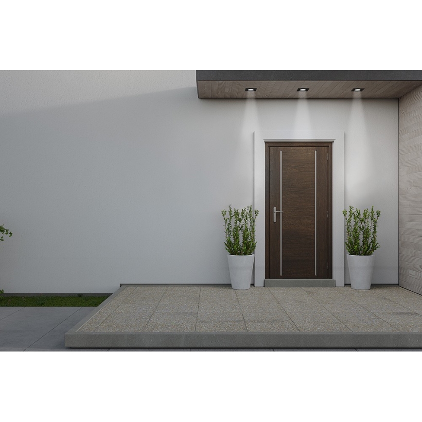 Azzardo AZ5392 - Luminária de teto para banheiro ROMOLO 1xGU10/50W/230V IP65 preta