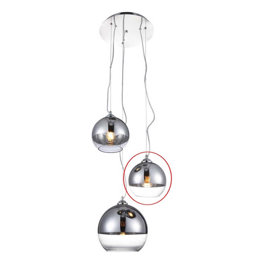 Azzardo - Vidro de substituição para candeeiro BALL - pequeno diâmetro 18 cm