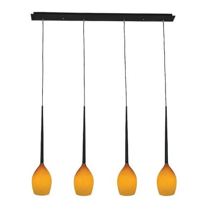 Azzardo - Vidro de substituição para candeeiro IZZA - amarelo diâmetro 13 cm