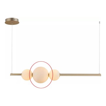 Azzardo - Vidro de substituição para candeeiro SANDRA branco - grande diâmetro 22 cm