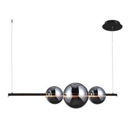 Azzardo - Vidro de substituição para candeeiro SANDRA preto/cromado - grande diâmetro 22 cm